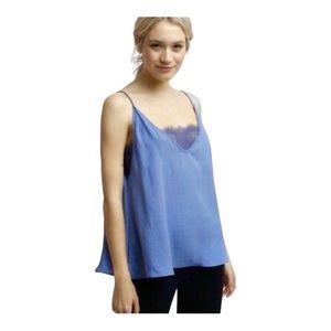 Free people silk/lace tank top (Size S)